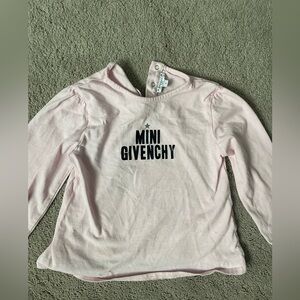 Girls Mini Givenchy Paris Long Sleeve size 2